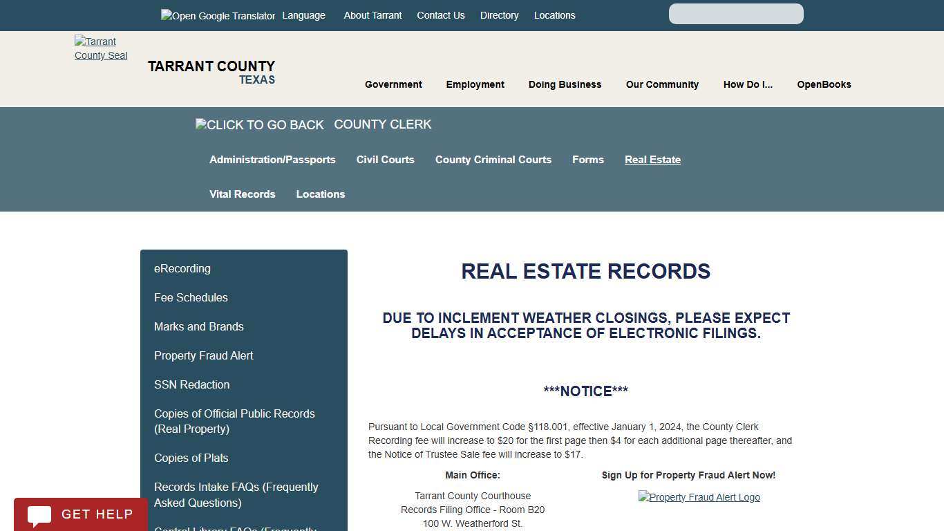 Real Estate Records